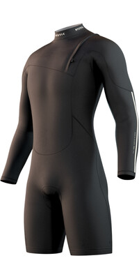 2024 Mystic Mens The One Long Arm 3/2mm Zip Free Shorty Wetsuit 35000.240126 - Black